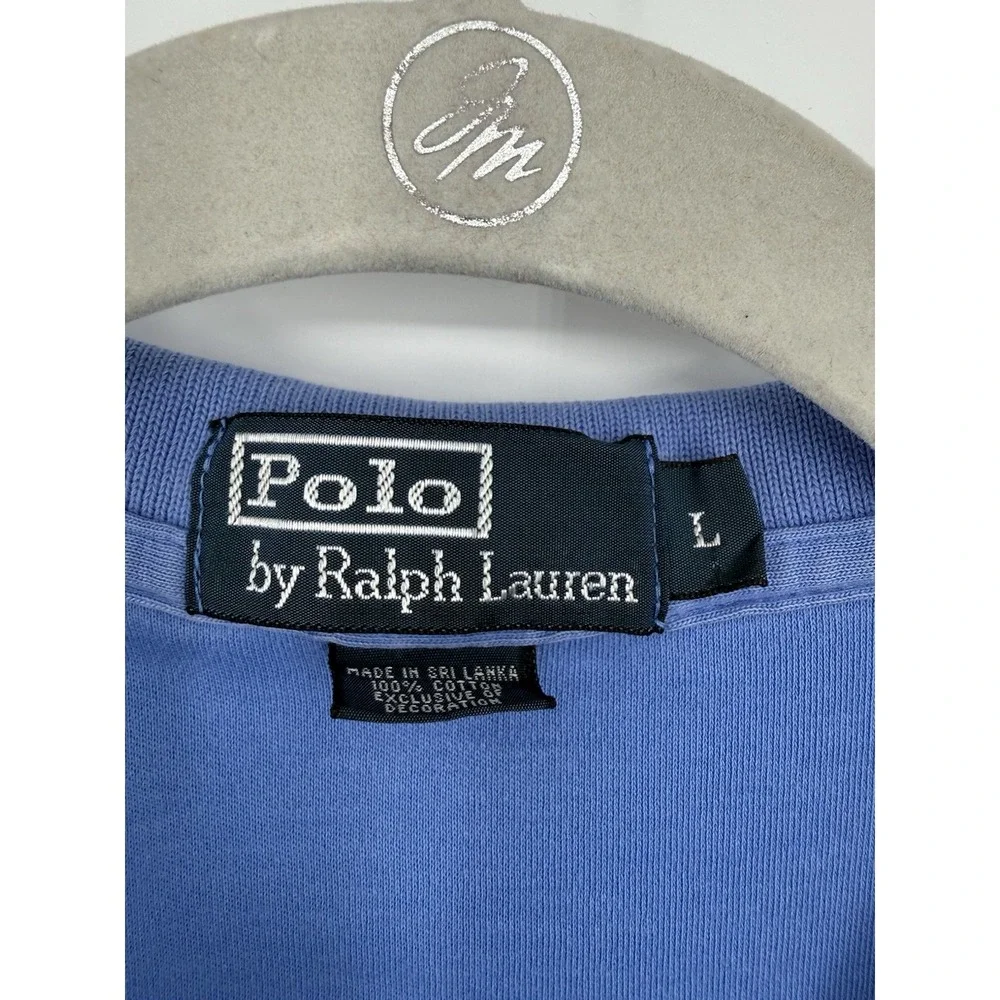 Polo Ralph Lauren Men's Blue Short Sleeve Polo Large